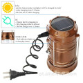 Lanterna de mão 5V Lanterna de acampamento solar de carregador USB